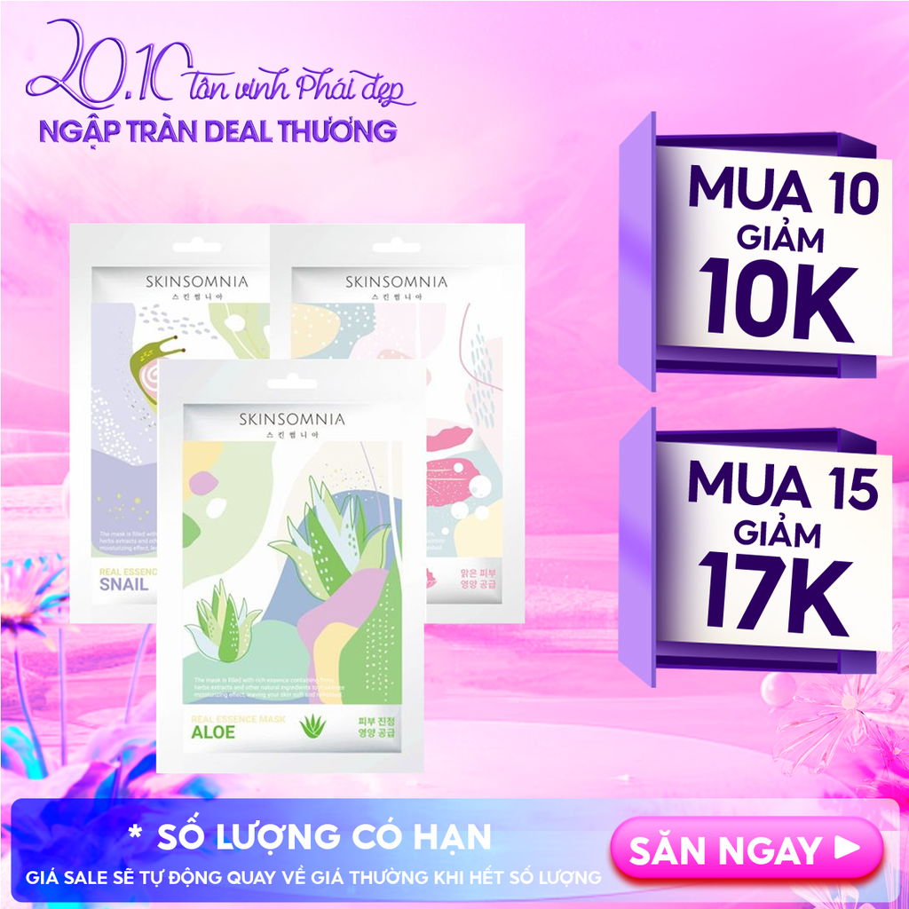 Mặt Nạ Miếng Skinsomnia Giàu Tinh Chất Real Essence Mask 25ml