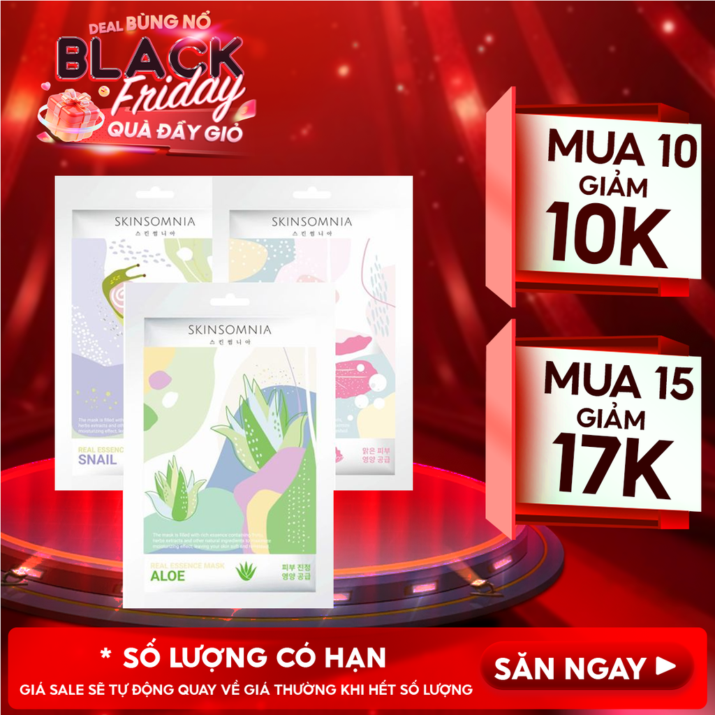 Mặt Nạ Miếng Skinsomnia Giàu Tinh Chất Real Essence Mask 25ml