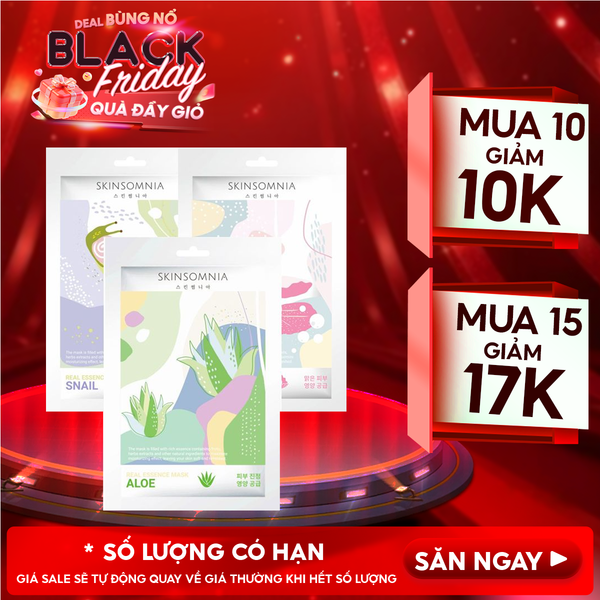  Mặt Nạ Miếng Skinsomnia Giàu Tinh Chất Real Essence Mask 25ml 