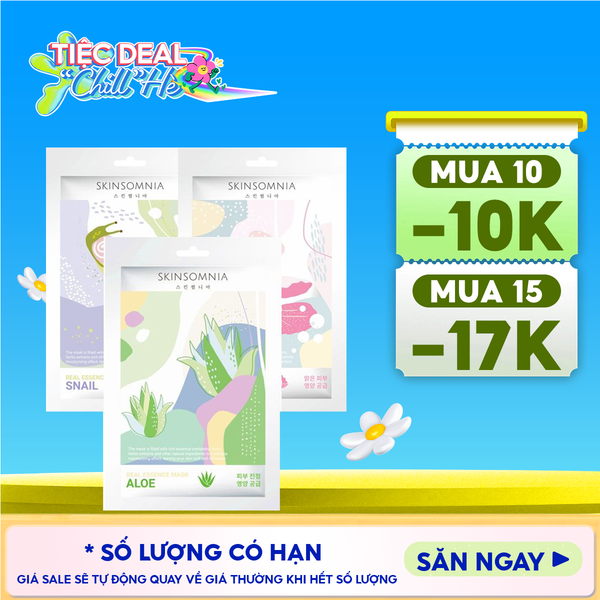  Mặt Nạ Miếng Skinsomnia Giàu Tinh Chất Real Essence Mask 25ml 