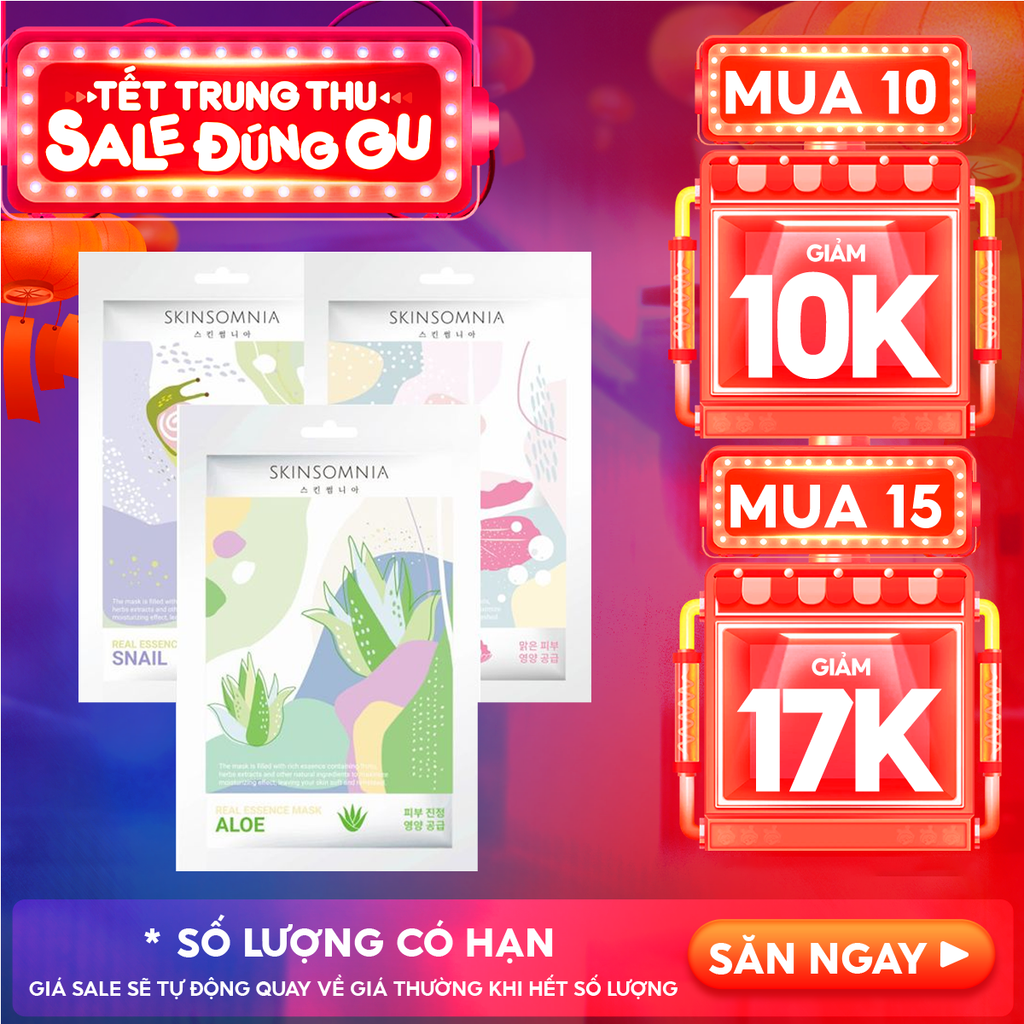 Mặt Nạ Miếng Skinsomnia Giàu Tinh Chất Real Essence Mask 25ml