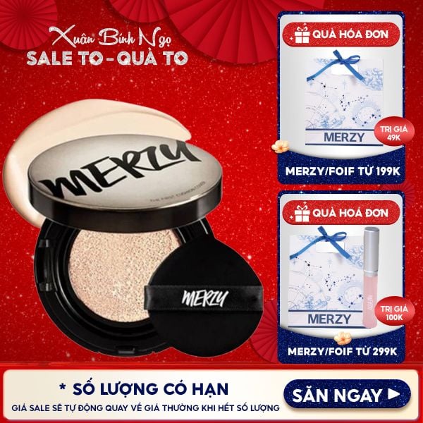  Phấn Nước Merzy Che Phủ Cao, Lâu Trôi The First Cushion Cover SPF50+/PA+++ 13g 