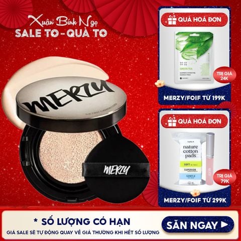 Phấn Nước Merzy Che Phủ Cao, Lâu Trôi The First Cushion Cover SPF50+/PA+++ 13g