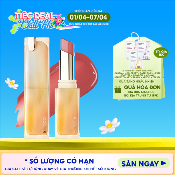  Son Bóng Joocyee Dạng Thỏi Dưỡng Ẩm Lâu Trôi Glazed Rouge 3.5g 
