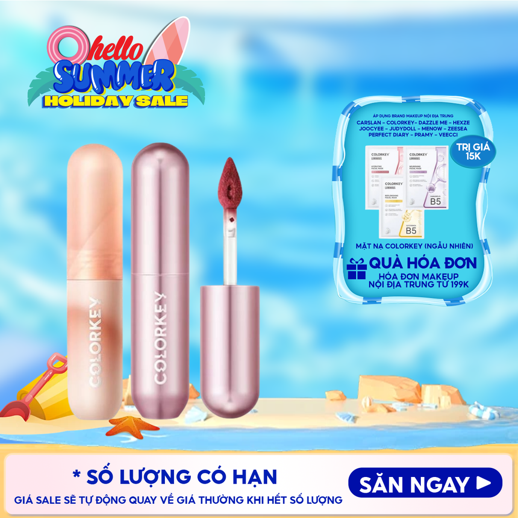 Son Kem Bùn Colorkey Mềm Mịn Như Nhung Mousse Lip Mud Matte 2g