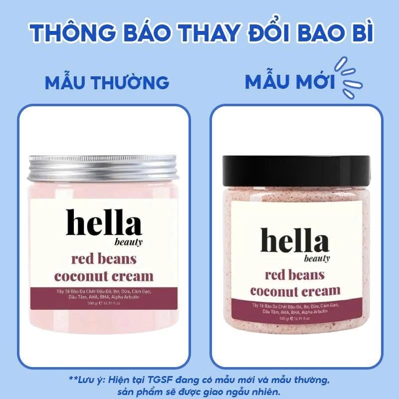 Tẩy Tế Bào Chết Body Hella Beauty Giúp Dưỡng Sáng Da, Mờ Thâm Deluxe Scrub 500g