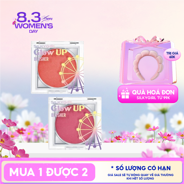  Má Hồng Dạng Kem Silkygirl Mềm Mịn Glow Up Blusher 4g 