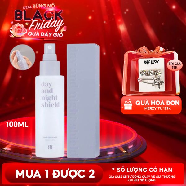  Xịt Khoáng Khóa Nền Merzy Day And Night Shield Makeup Fixer 100ml 
