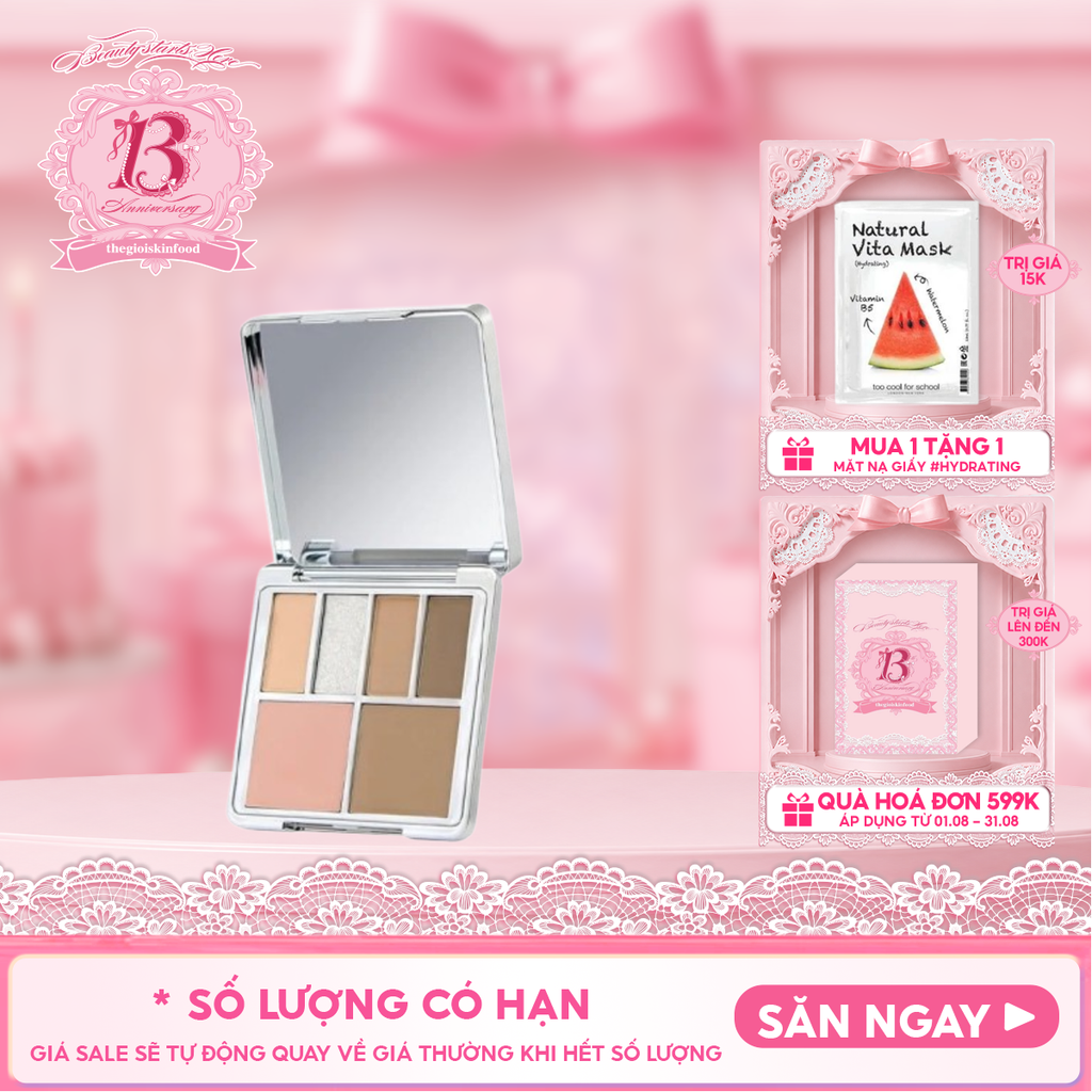 Bảng Phấn Mắt 6 Ô Lemonade Đa Năng Aesthetic Multi-Task Palette