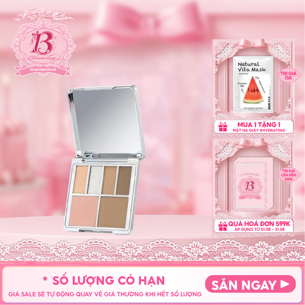  Bảng Phấn Mắt 6 Ô Lemonade Đa Năng Aesthetic Multi-Task Palette 
