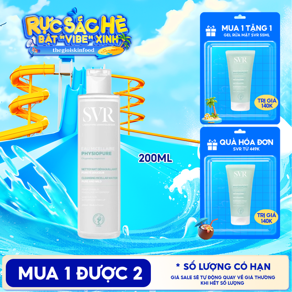  Nước Tẩy Trang SVR Dành Cho Da Nhạy Cảm Physiopure Eau Micellaire 