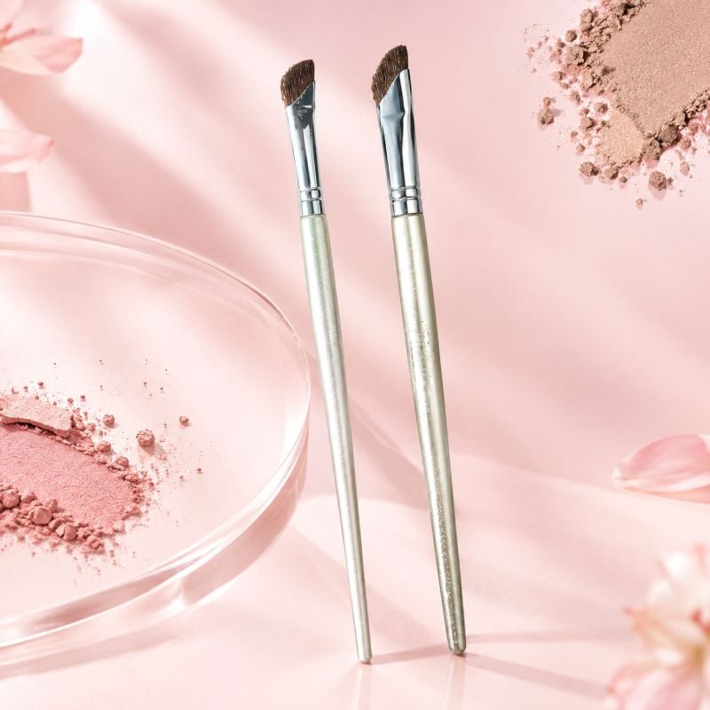 Bộ Cọ Tạo Khối Mũi Guoxiaoniu Rose Gold Nose Contour Brush Set 2 items