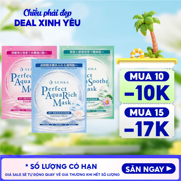  Mặt Nạ Giấy Senka Chăm Sóc Da Perfect Aqua Mask 