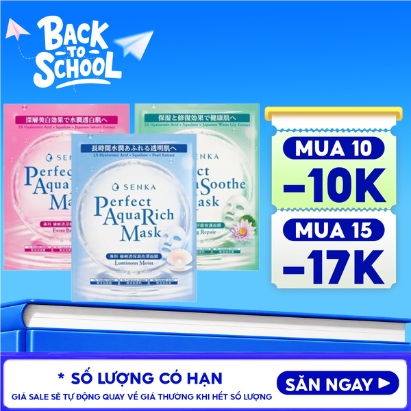  Mặt Nạ Giấy Senka Chăm Sóc Da Perfect Aqua Mask 
