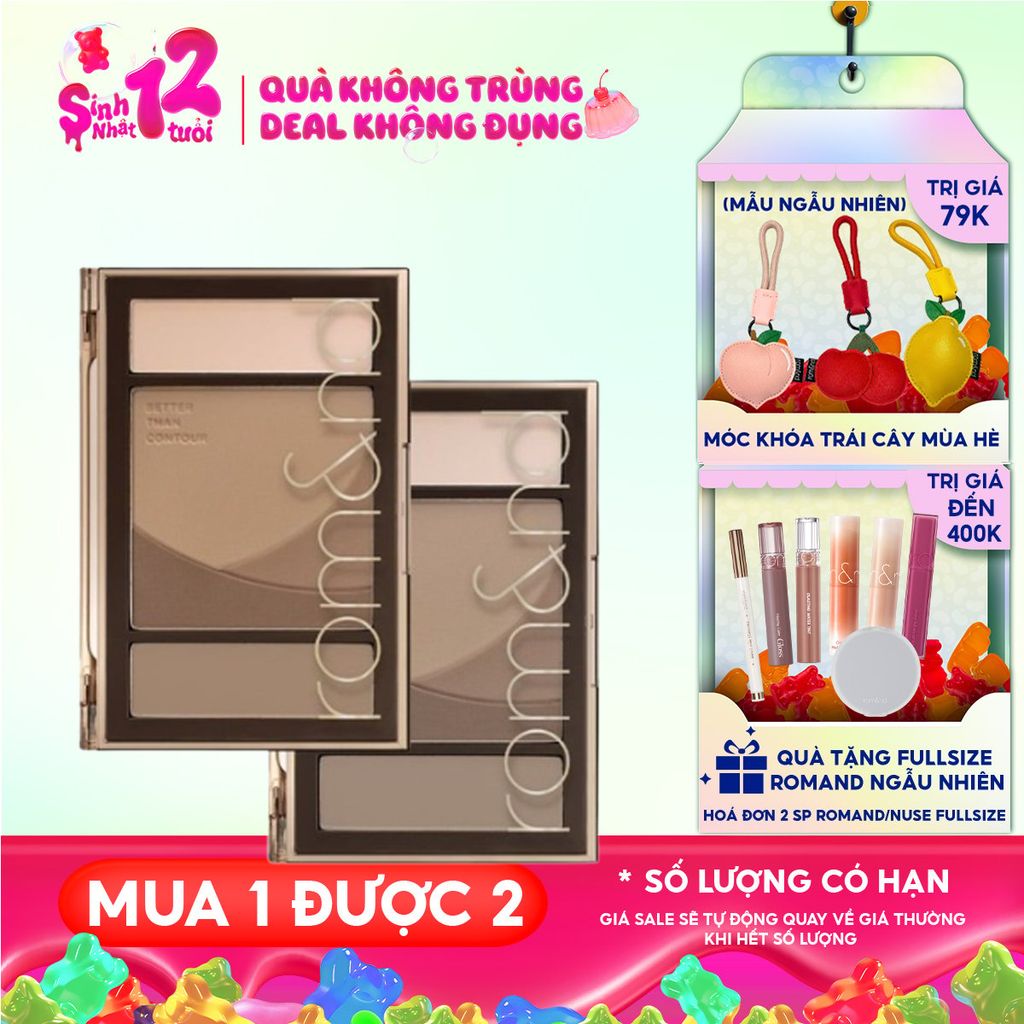 Bảng Tạo Khối 5 Ô Màu Romand Better Than Contour 20.5g