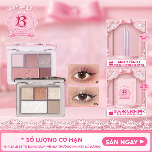  Bảng Phấn Mắt 5 Ô Màu VEECCI Fantasy Dream 5-Color Eyeshadow Palette 5.2g 