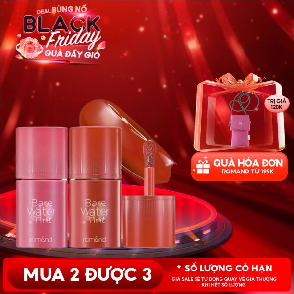 Son Tint Romand Lâu Trôi, Căng Mọng Bare Water Tint 