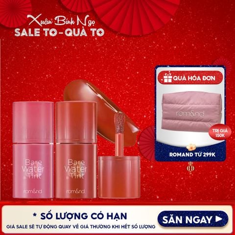 Son Tint Romand Lâu Trôi, Căng Mọng Bare Water Tint