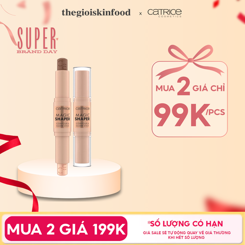 Bút Tạo Khối Và Highlight Catrice Magic Shaper Contour & Glow Stick 040 Deep