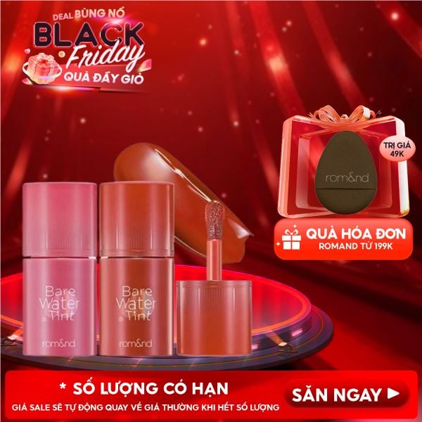  Son Tint Romand Lâu Trôi, Căng Mọng Bare Water Tint 