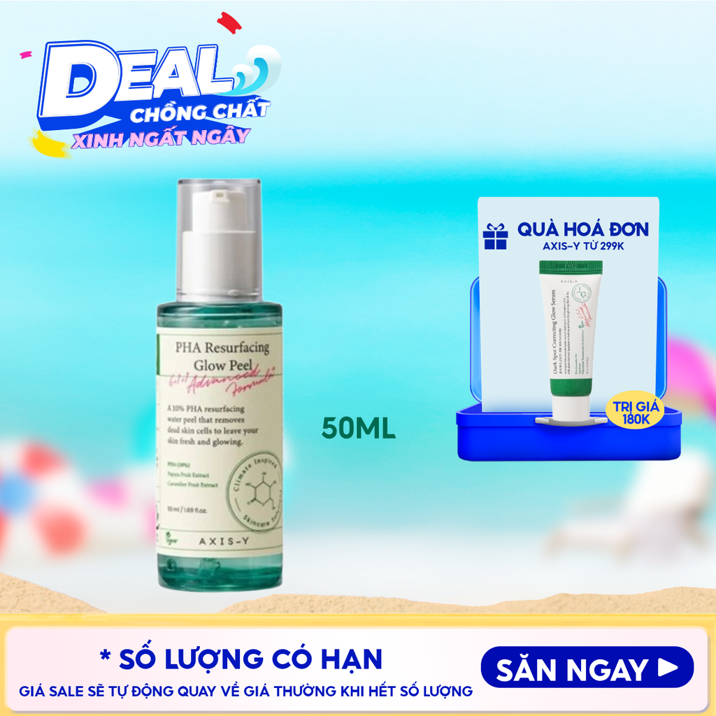 Gel Tẩy Tế Bào Chết Hóa Học Axis-Y Dịu Nhẹ Pha Resurfacing Glow Peel 50ml