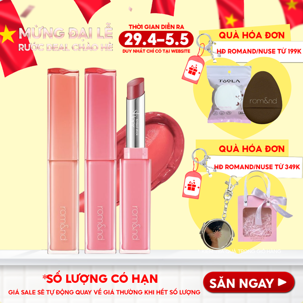  Son Thỏi Bóng Căng Mọng, Mềm Môi Romand Sheer Tinted Stick 2g 