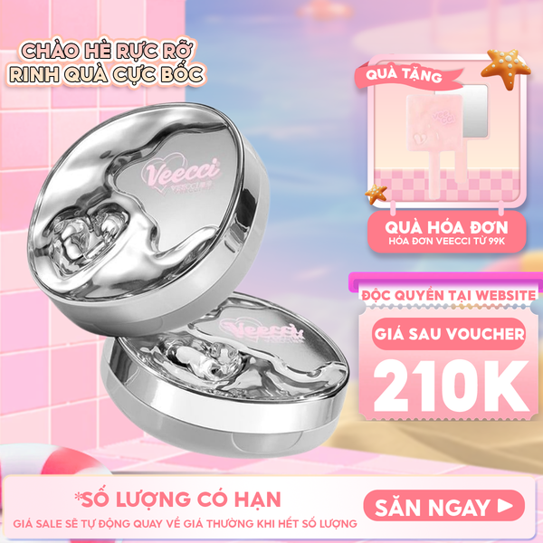  Phấn Nước Cấp Ẩm, Kiềm Dầu, Lâu Trôi VEECCI Essence Lock Makeup Mesh Cushion Cream 10g 