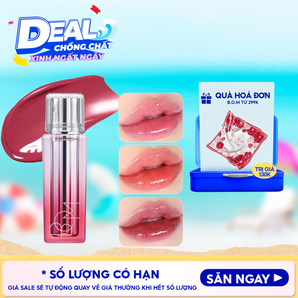  Son Tint Bóng B.O.M Lip Flash Tint 3g 