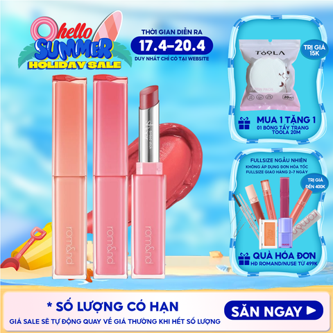 Son Thỏi Bóng Căng Mọng, Mềm Môi Romand Sheer Tinted Stick 2g