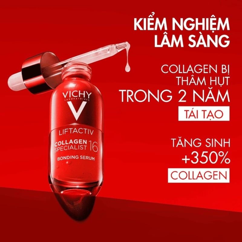 Serum Hỗ Trợ Trẻ Hóa & Săn Chắc Da Vichy Liftactiv Collagen Specialist 16 Bonding Serum 30ml