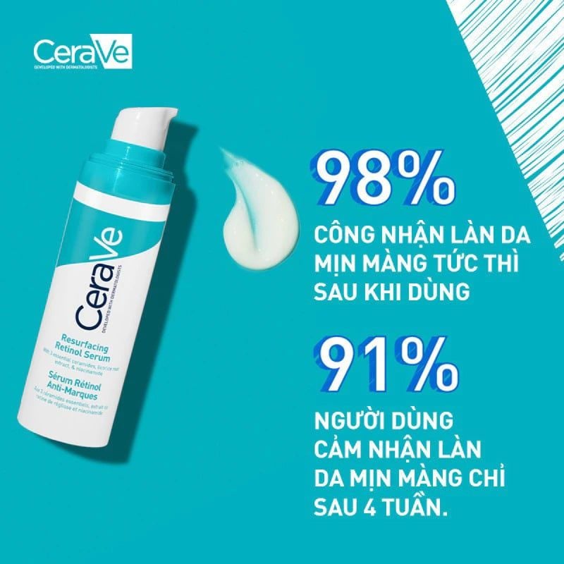 Serum Cerave Giúp Hỗ Trợ Mờ Thâm Mụn Resurfacing Retinol Serum 30ml