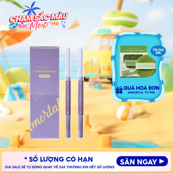  Dao Cạo Lông Mày Amortals Hai Đầu Double-headed Macro Eyebrow Razor 