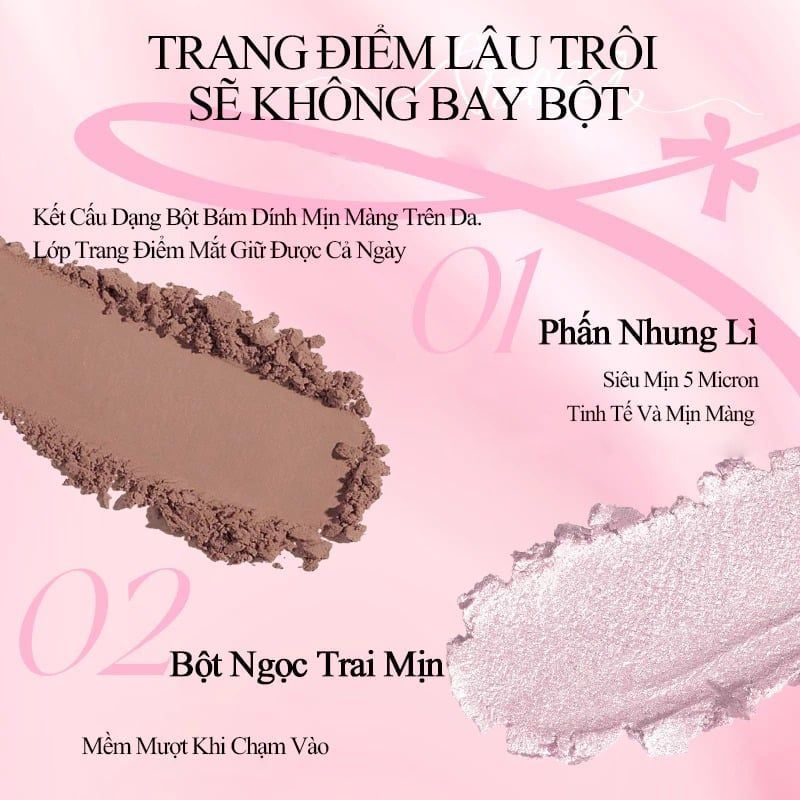 Bảng Phấn Mắt VEECCI 11 Ô Ribbon Fantasy 11 Color Eyeshadow Palette