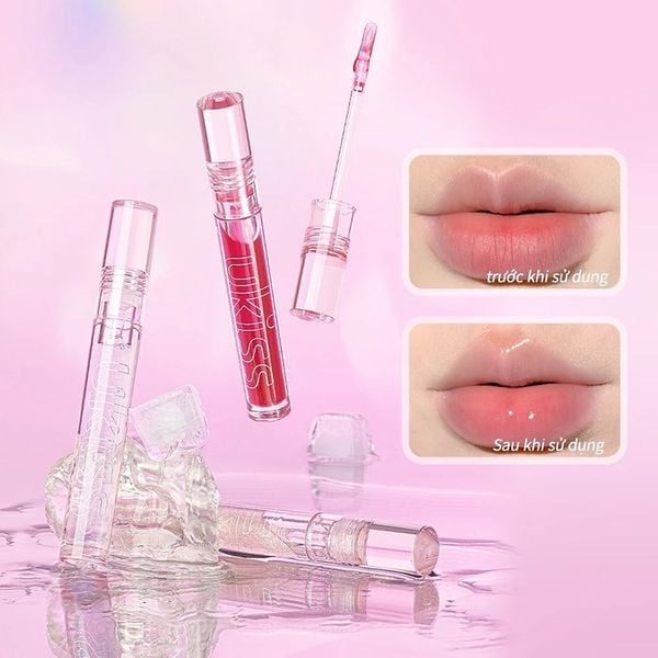  Son Bóng UKISS Dưỡng Môi Căng Mọng Star Jelly Ice Lip Oil 2ml 