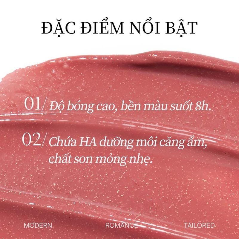 Son Tint Bóng Joocyee Bền Màu, Căng Bóng Spiral Shell Glazed Gloss 3.2g