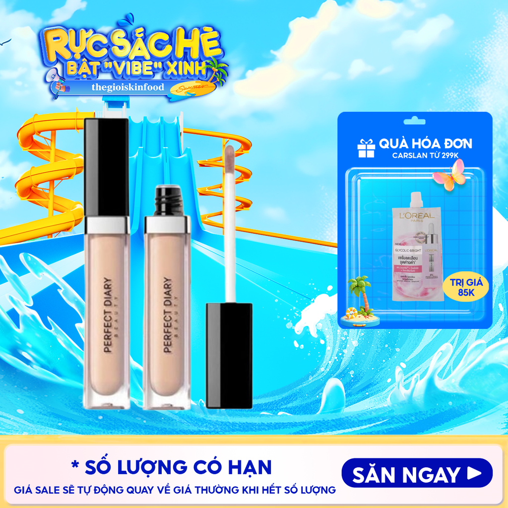 Kem Che Khuyết Điểm Perfect Diary Flawless Glaze Silky Touch Liquid Concealer 7ml