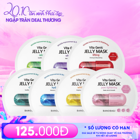 Combo 7 Miếng Mặt Nạ Banobagi Vita Genic Jelly Mask