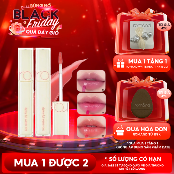  Son Tint Bóng Siêu Lì Cho Đôi Môi Căng Mọng Romand Milk Grocery Dewyful Water Tint 5g 