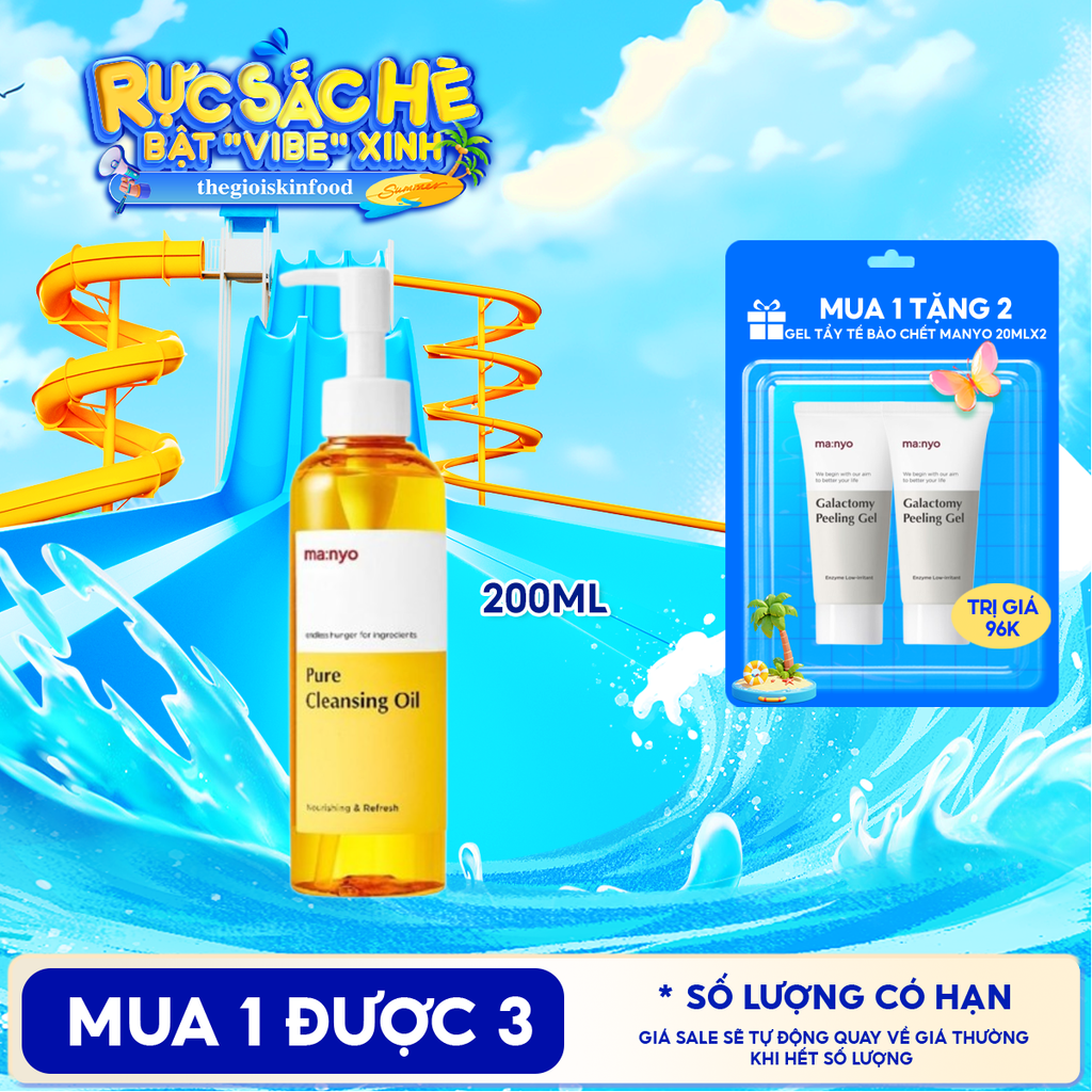 Dầu Tẩy Trang Ma:nyo Làm Sạch Sâu Pure Cleansing Oil 200ml