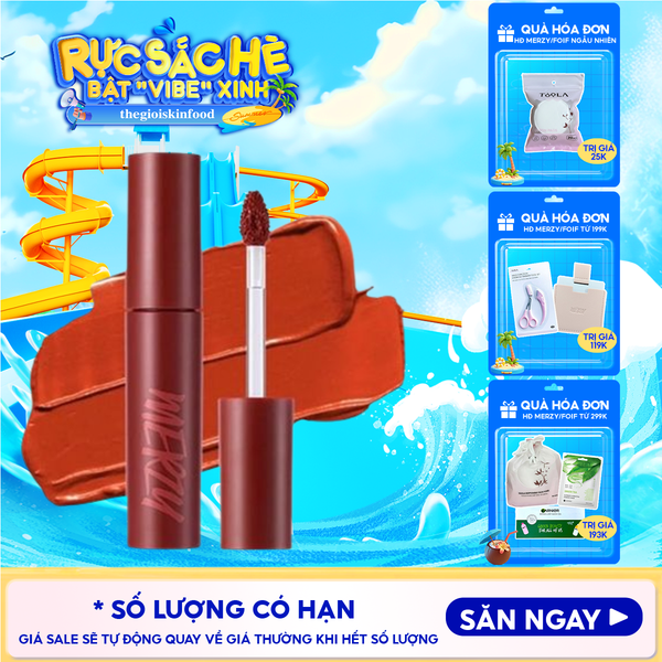  [Màu 1-6] Son Kem Lì Merzy Siêu Mịn Môi Bite The Beat Mellow Tint 4g 