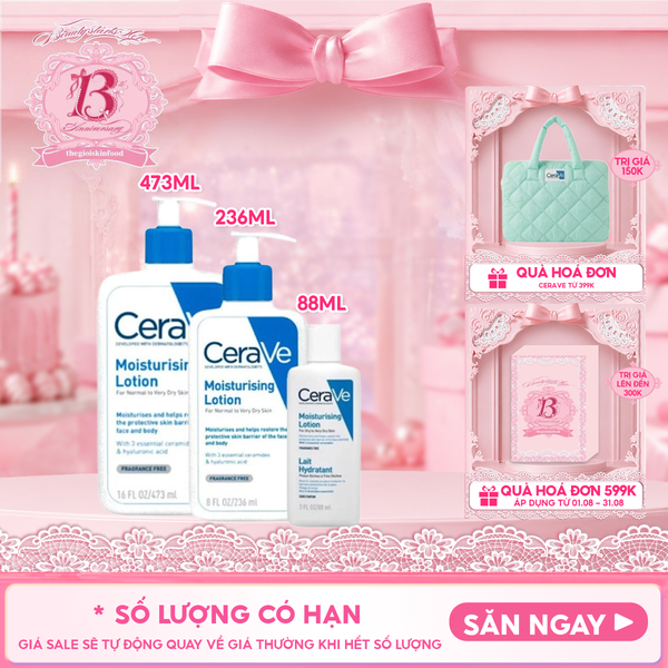 Sữa Dưỡng Ẩm Cerave Dành Cho Da Khô Developed With Dermatologists Moisturising Lotion 