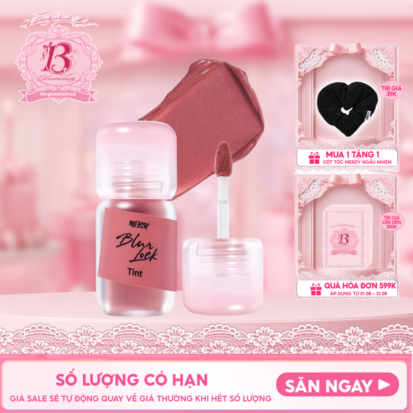  Son Kem Lì Merzy Khóa Môi Mịn Lì Tự Nhiên Blur Lock Tint 4g 