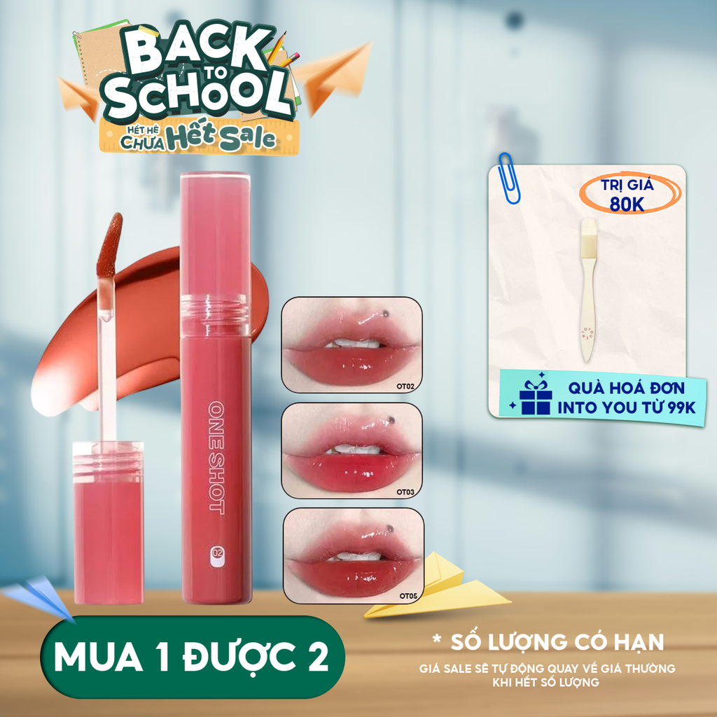 Son Tint Bóng Bền Màu Into You One Shot Lip Tint 2.2g