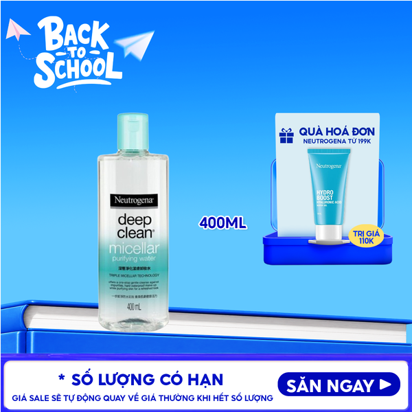  Nước Tẩy Trang Neutrogena Thanh Lọc Và Làm Sạch Sâu Deep Clean Micellar Purifying Water 400ml 