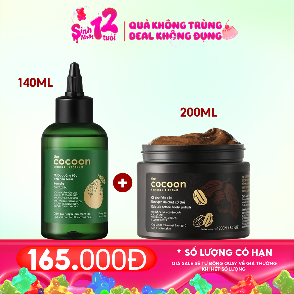 Nước Dưỡng Tóc Cocoon Hỗ Trợ Giảm Gãy Rụng Và Làm Mềm Tóc Tinh Dầu Bưởi Pomelo Hair Tonic