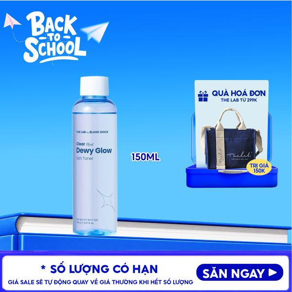  Nước Hoa Hồng The Lab Dưỡng Ẩm Clear Hyal Dewy Glow Skin Toner 150ml 