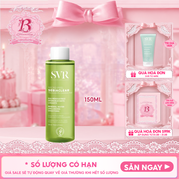  Nước Hoa Hồng SVR Dành Cho Da Dầu Mụn Sebiaclear Micro Peel 150ml 