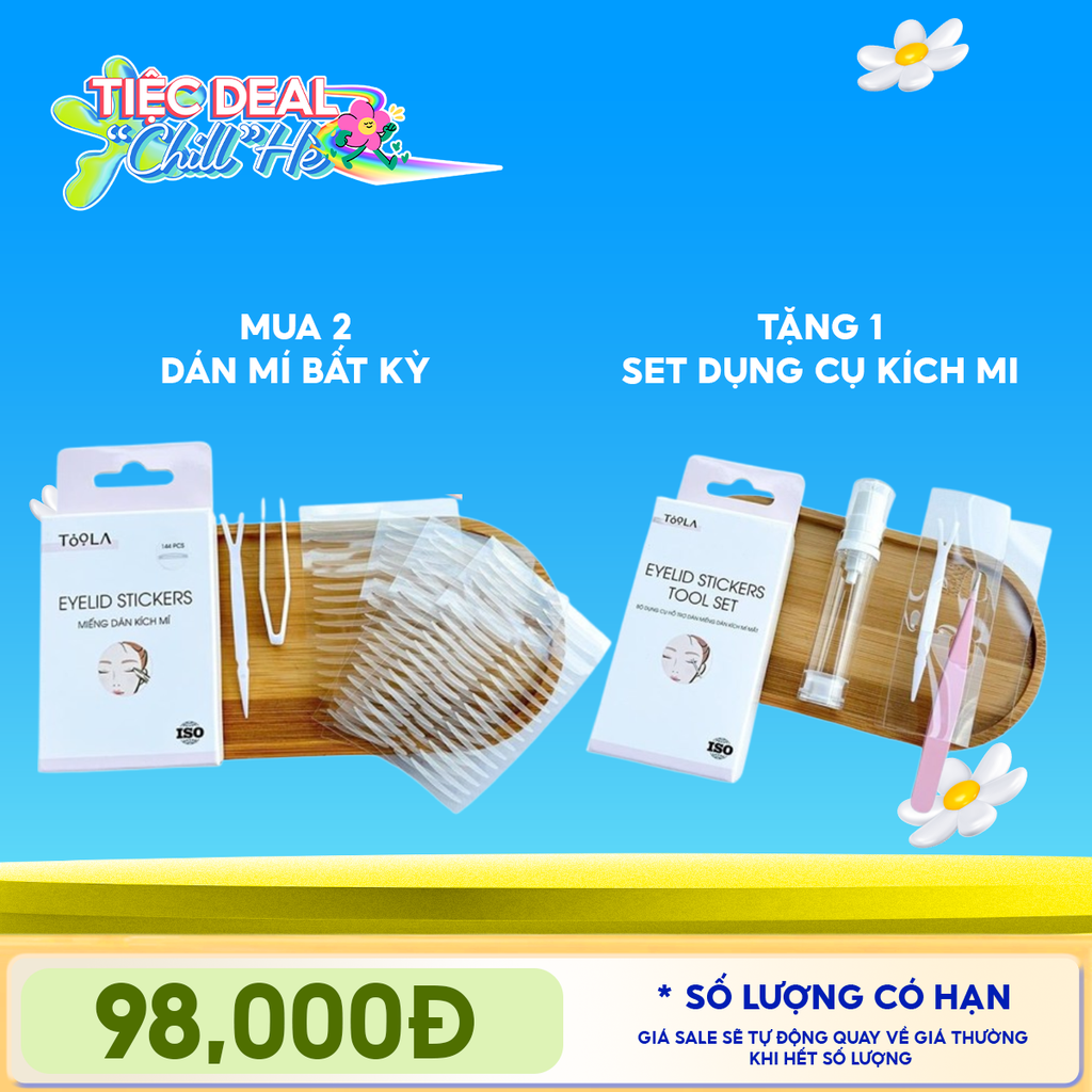[Combo Mua 2 Tặng 1 Set Kích Mí] Miếng Dán Kích Mí Toola Eyelid Stickers