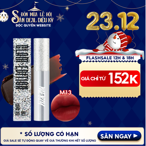  [Merzy Glam Vỏ Bạc] Son Kem Lì Mềm Mịn, Lâu Trôi Merzy The Glam Mellow Tint 4g 