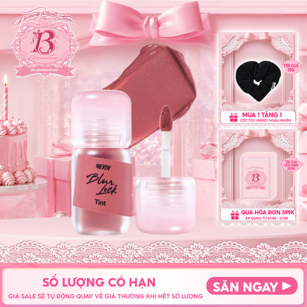  Son Kem Lì Merzy Khóa Môi Mịn Lì Tự Nhiên Blur Lock Tint 4g 